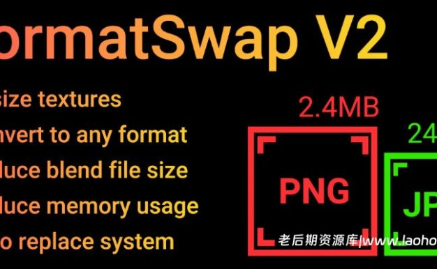 Blender贴图材质格式转换插件 Formatswap V2.0.2 – Texture Converter
