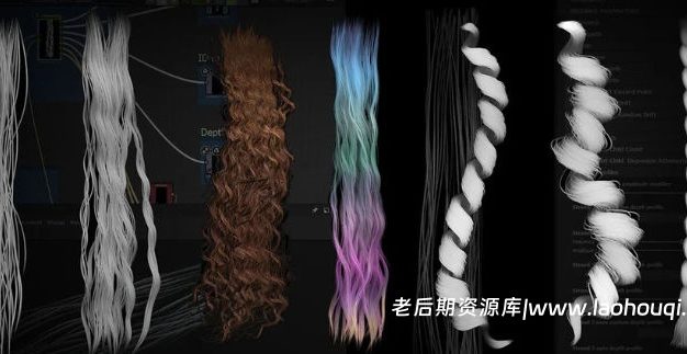 Blender+Substance Designer程序化头发毛发纹理材质生成器插件 HairTG – Hair & Fur V2.7.2