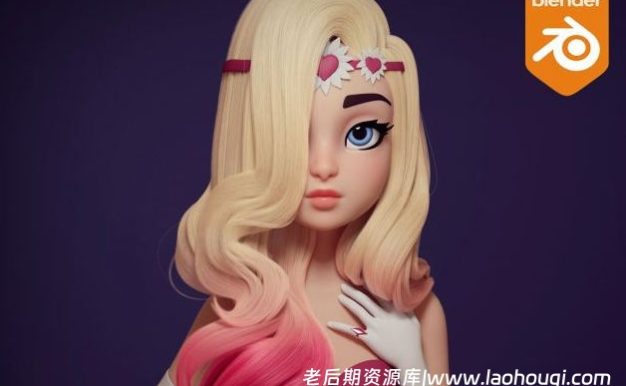 Blender三维发型粒子编辑修改插件 Hair Wrangler v1.1.1