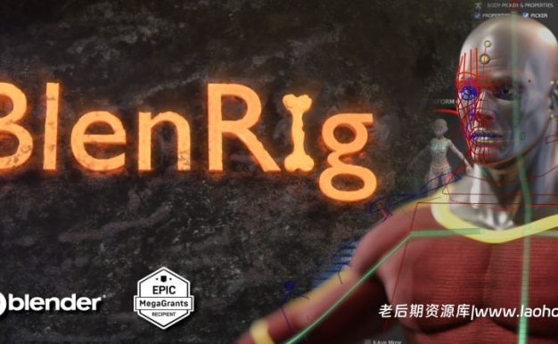 Blender电影级3D人物角色绑定插件 BlenRig 6 V4.1.0附使用教程