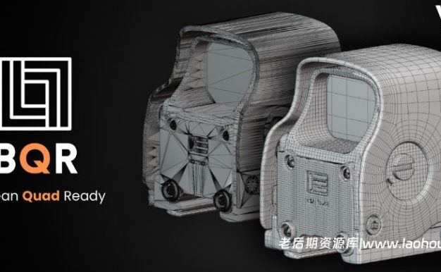 Blender布尔建模四边形网格优化效率插件 BQR Boolean Quad Ready V1.5