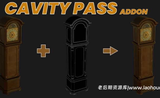 Blender合成渲染边界通道插件 Cavity Pass v1.2.0