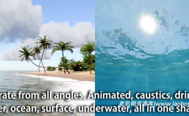 Blender逼真动态水面着色器插件 Water Shader v2.1.2