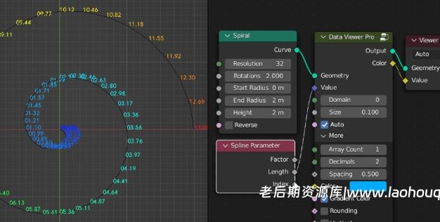 Blender几何节点属性可视化3D模型资产预设 Data Viewer Pro v0.1