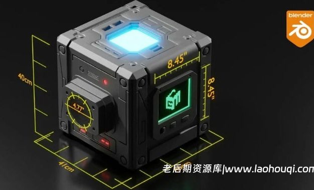 Blender三维模型精密仪器测量插件资产预设 GeoMeasure 2 v2.92