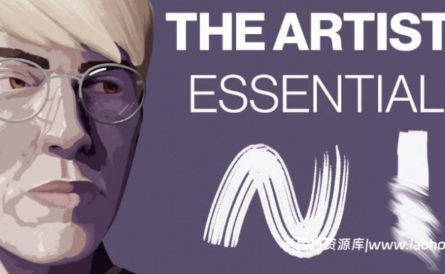 Blender艺术木炭水彩墨水笔刷资产预设 The Artist’s Essentials – Texture Paint Brushes