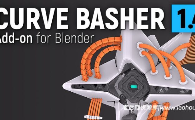 Blender快速创建3D电缆曲线生成插件 Curve Basher v1.4附使用教程