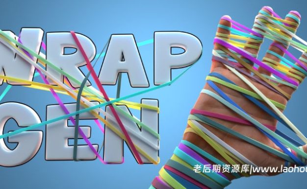 Blender绳索包装带缠绕几何体生成器资产预设 Wrap Gen – Generate Fully Customisable/Procedural Wraps附使用教程