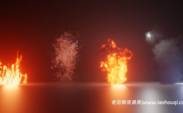 Blender自定义火花烟雾魔法爆炸粒子特效节点资产预设 Sprite Particles For Realtime Vfx With Geonodes V1.2.1附使用教程