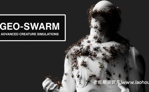 Blender动物生物昆虫鸟群飞蛾动画模拟插件 Geo-Swarm V3 Premium