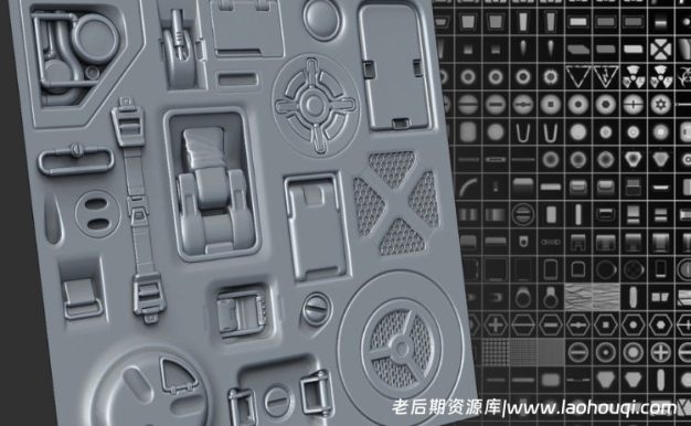 Blender贴花纹理模型集合 Decal Sheet 01
