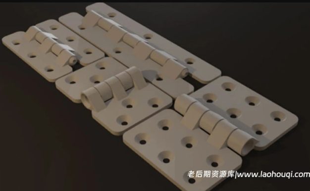 Blender机箱盒体门窗铰链生成器资产预设 Hingegenious