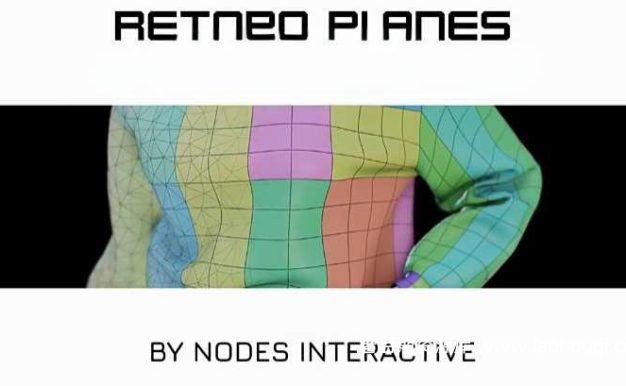 Blender重拓扑布料衣服3D模型插件 Retopo Planes V1.5