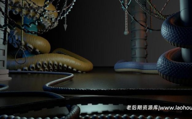 Blender三维管道绳索曲线生成器插件:Handy Curve Profile V1.4.5