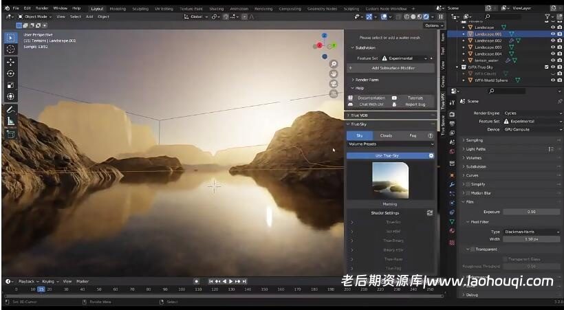 Blender天空模拟插件：True-Sky V2.2.2