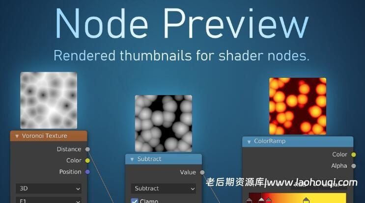 Blender渲染节点效果略缩图预览插件 Node Preview v1.21