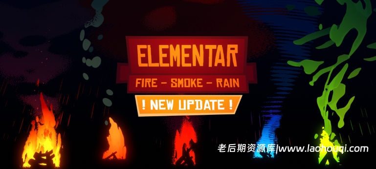 Blender火焰烟雾雨水卡通风格化着色器资产预设 Elementar Shader Pack V1.0