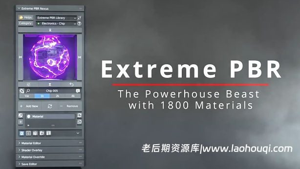 Blender1800+3D材质贴图预设包插件 Extreme PBR Nexus V4.1.131 + 2K资产预设包