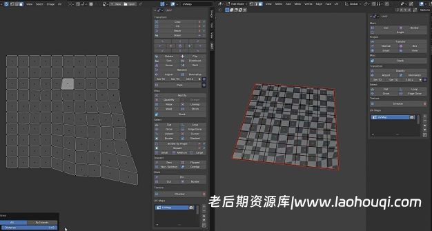Blender 模型贴图纹理材质UV编辑器插件 UniV Pro V3.3.6