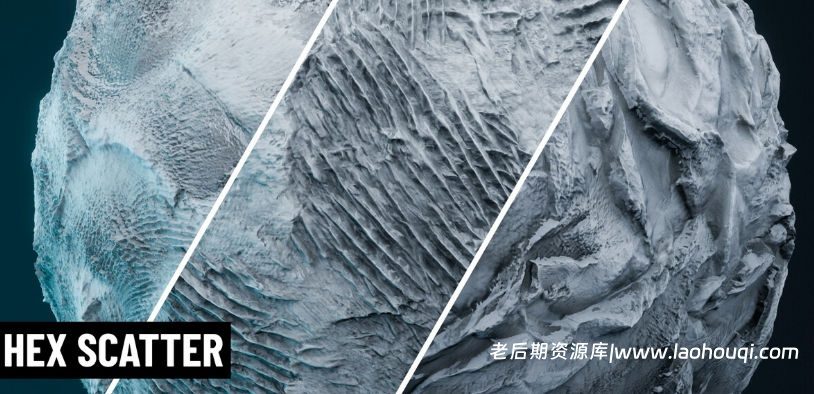 Blender纹理散布置换工具插件 Hex Scatter V1.5