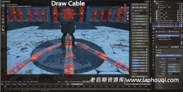 Blender线缆管道UV管理生成插件 InstantFlow – Pro Pack v1.0