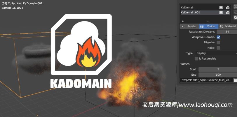 Blender场景物理运动特效模拟管理插件 Kadomain V1.2.9