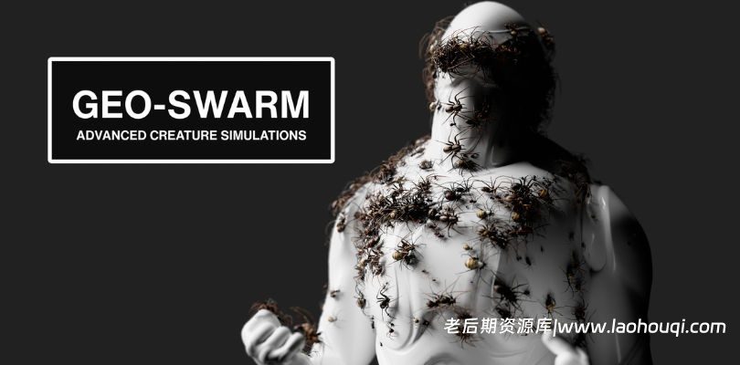 Blender动物生物昆虫鸟群飞蛾动画模拟插件 Geo-Swarm V3 Premium