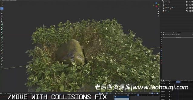 Blender草地实时物理模拟散布插件 Physical Grass Scatter And Draw : Real-Time Physics V1.1.1附使用教程