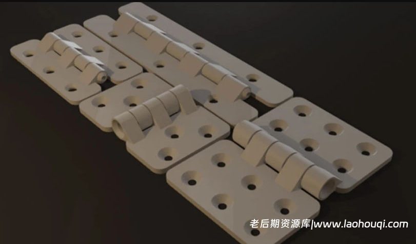 Blender机箱盒体门窗铰链生成器资产预设 Hingegenious