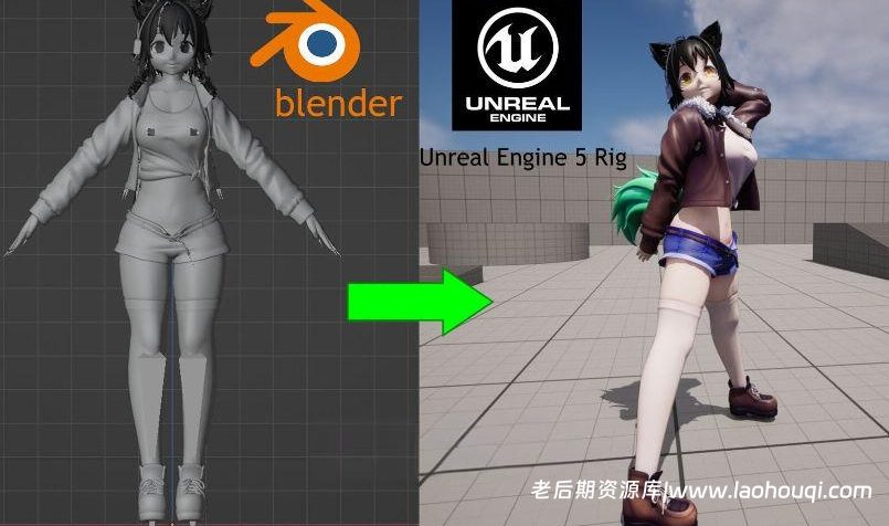 Blender骨骼绑定转换导入UE5插件：MB UE5 Rig Creator Pro v3.0.9