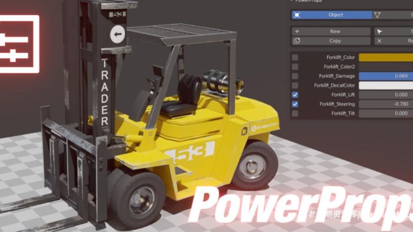 Blender模型动画控制插件:PowerProps v0.3.1