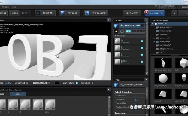导出OBJ序列 Plexus OBJ Sequence Exporter 1.2 for Cinema 4D